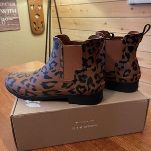 Animal Print Hunter Boots size 10